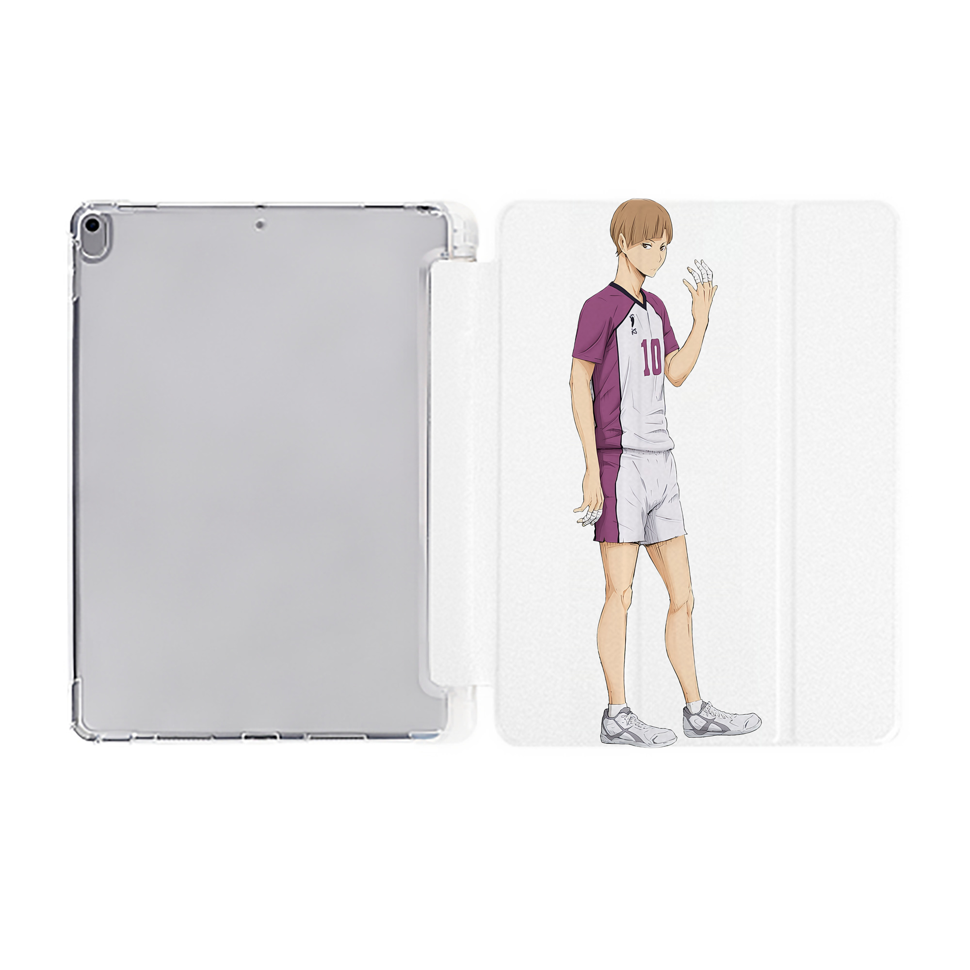 （画像用） ハイキュー!! Haikyu!! IPad ケース ペン収納付き 三つ折りスタンド PUレザー×シリコン 対応機種9.5/10.5/10.9インチ